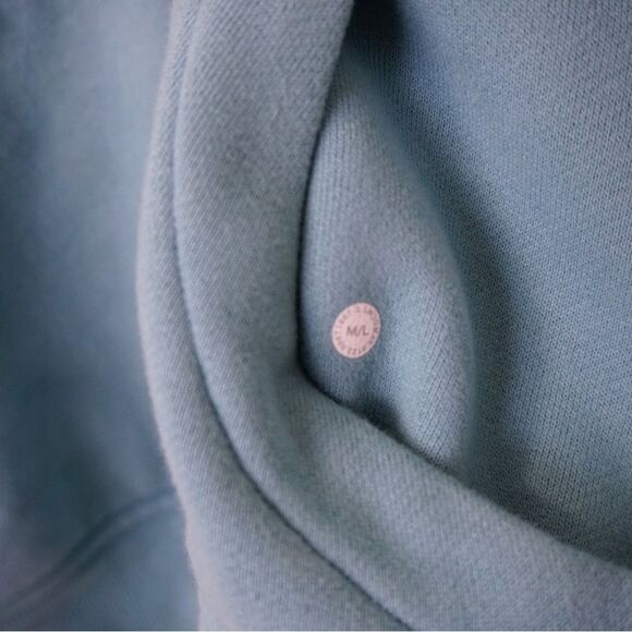 Lululemon Scuba Half Zip with Hood | Blue | Size M/L - Picture 7 of 9